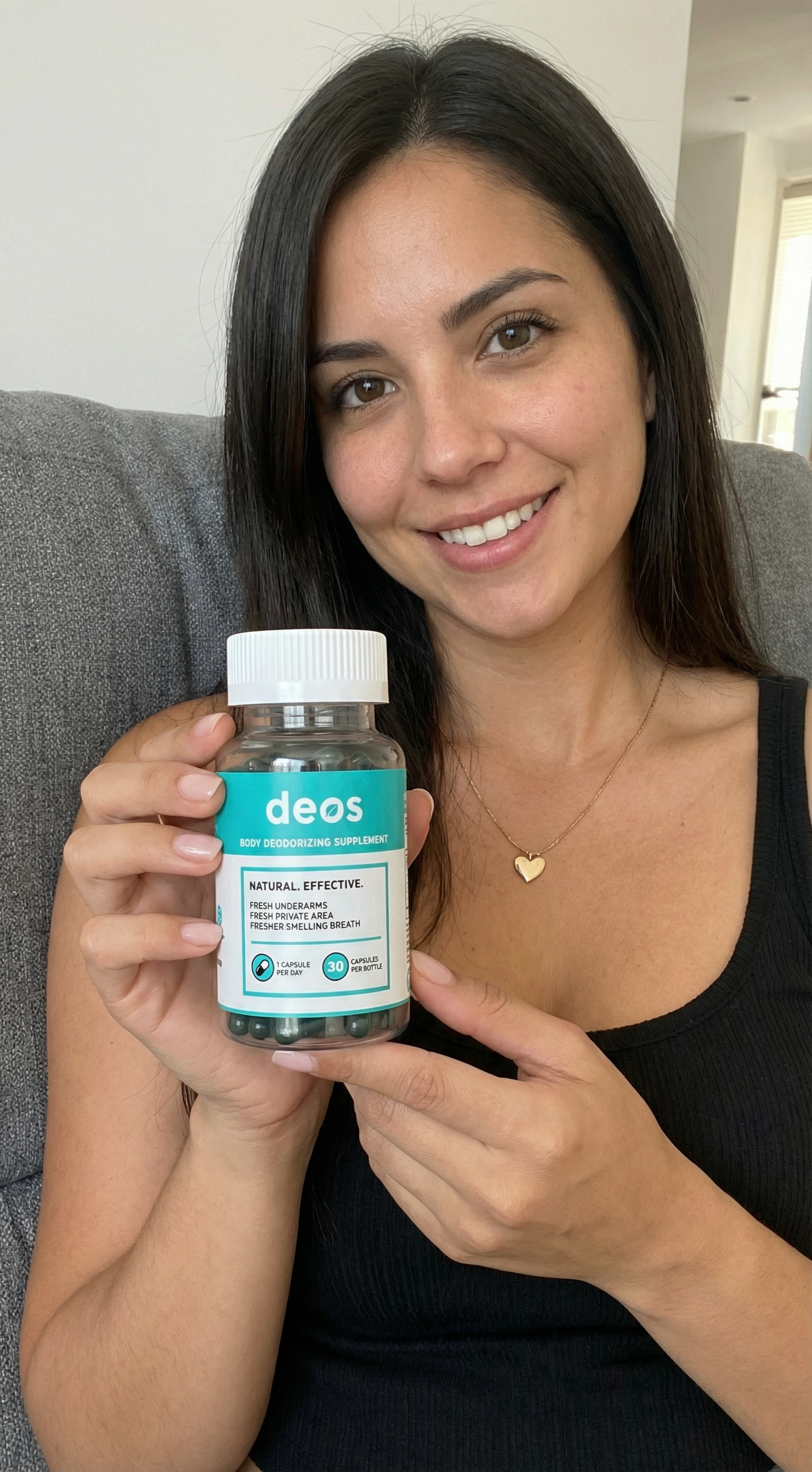 Illustrazione di una persona che si sente fresca e sicura.