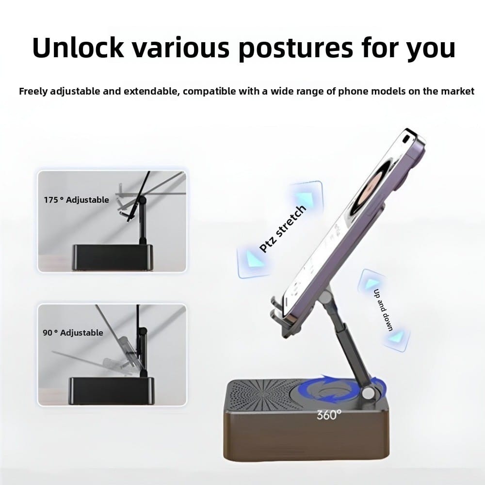 Image of the multi-functional cell phone stand and speaker