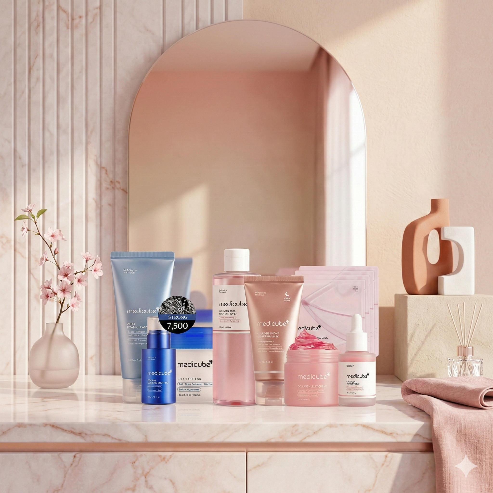 Medicube skincare bundle for pore refinement