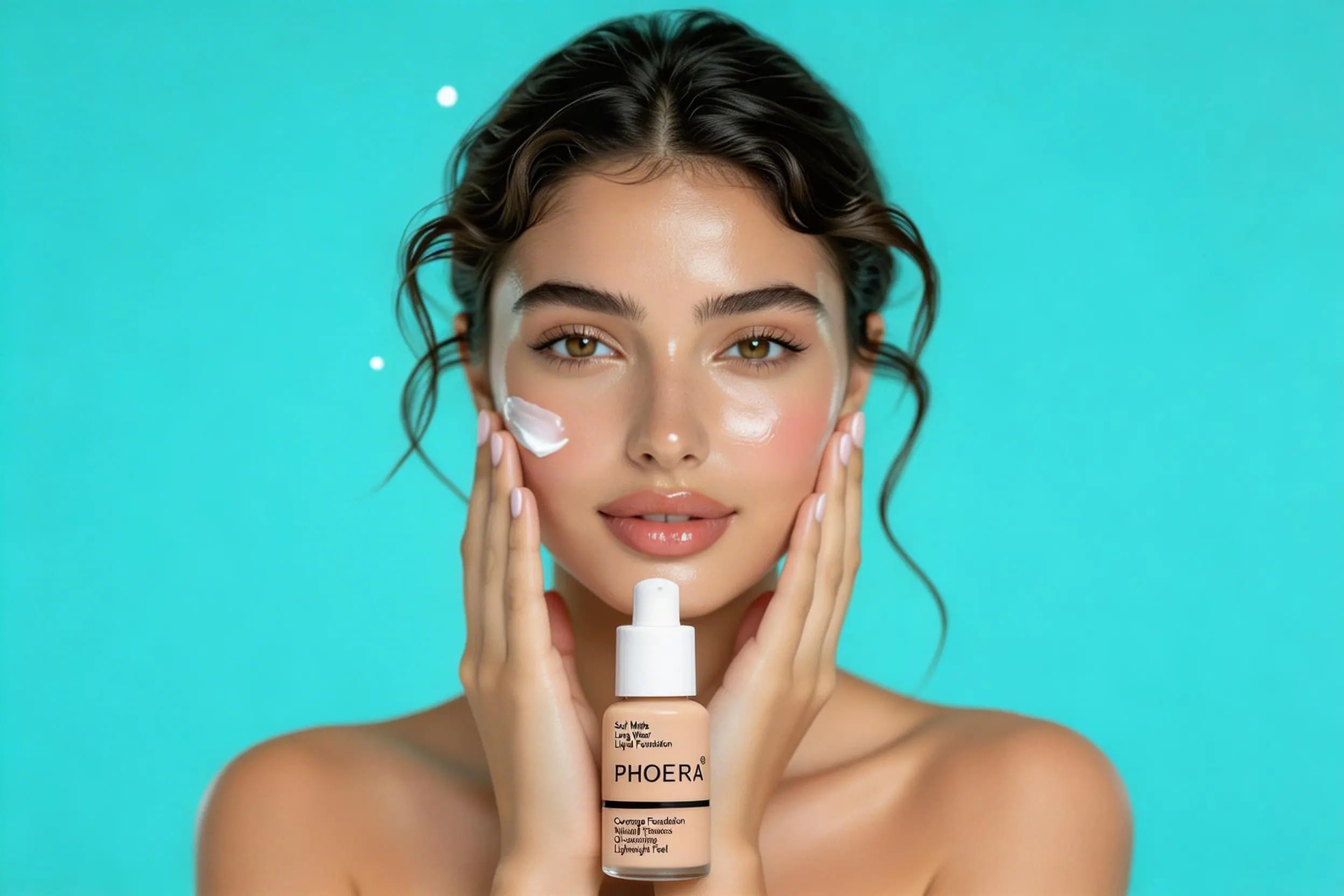 Bright and natural makeup application