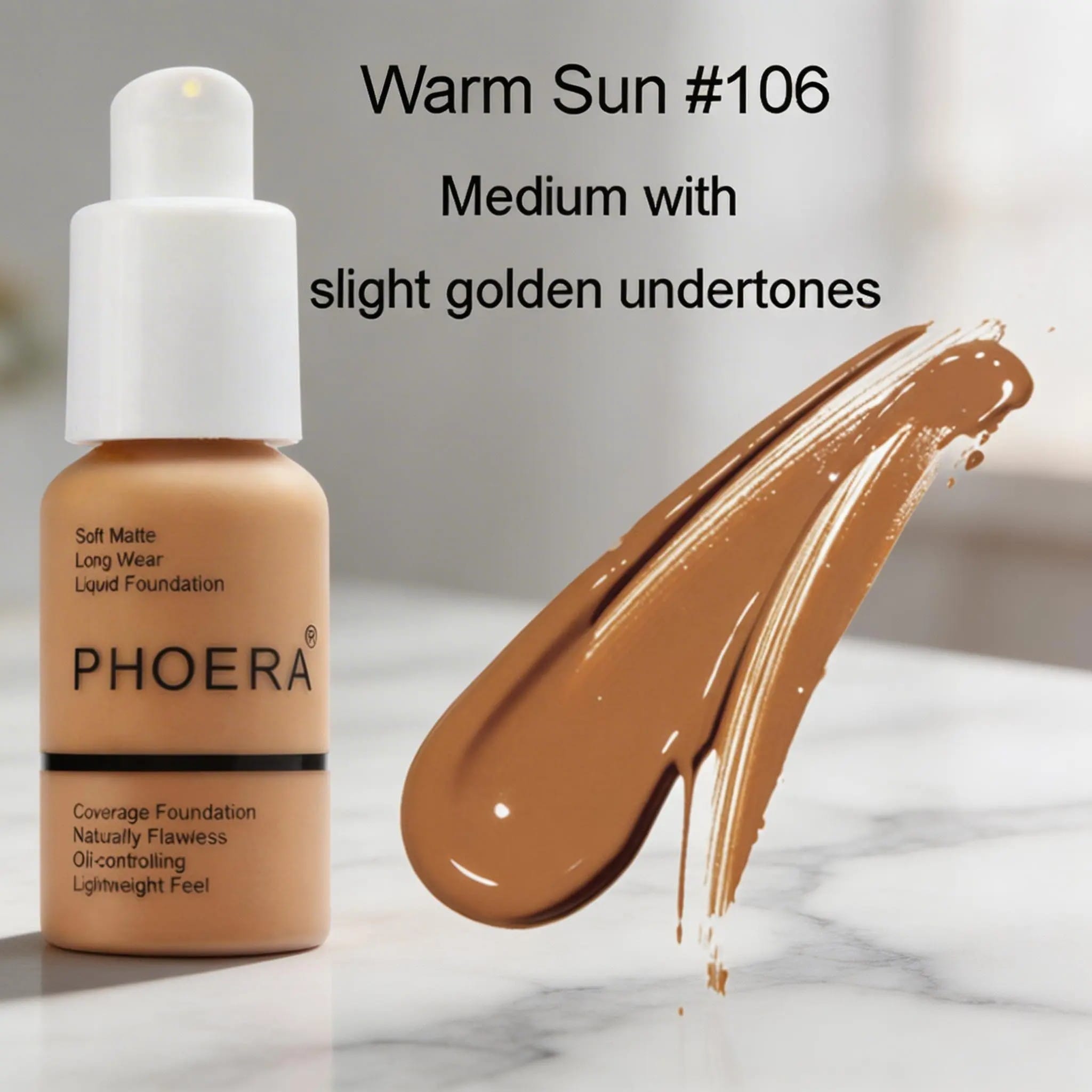 Close-up of skin with concealer applied