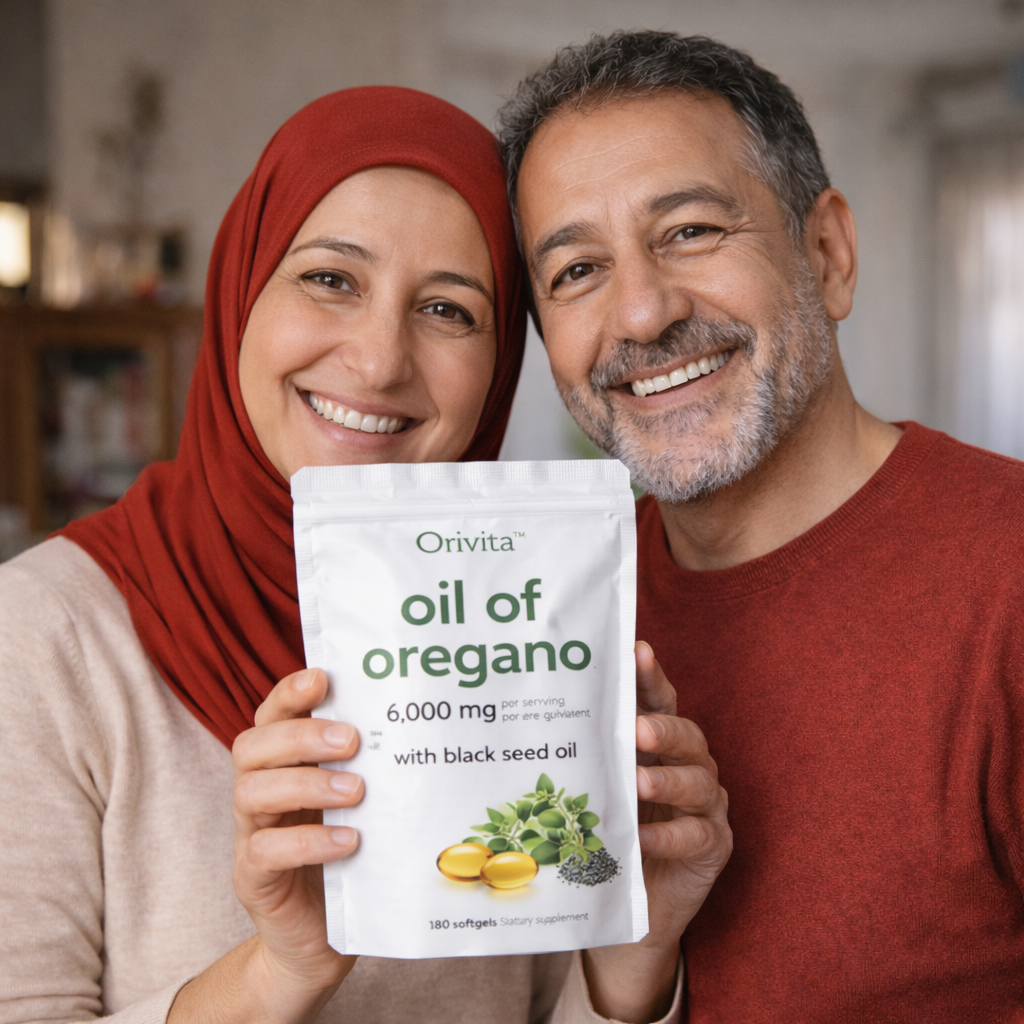 صورة كبسولات الأوريجانو وحبة البركة.
