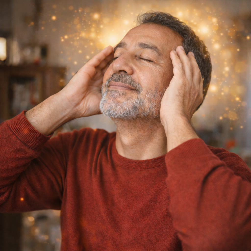 صورة توضيحية لشخص يشعر بالصحة والنشاط بعد تناول المكمل