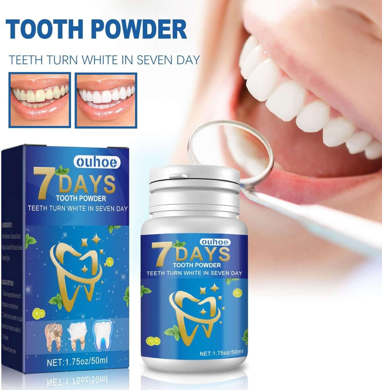 شخص سعيد يوفر المال على العناية بالأسنان