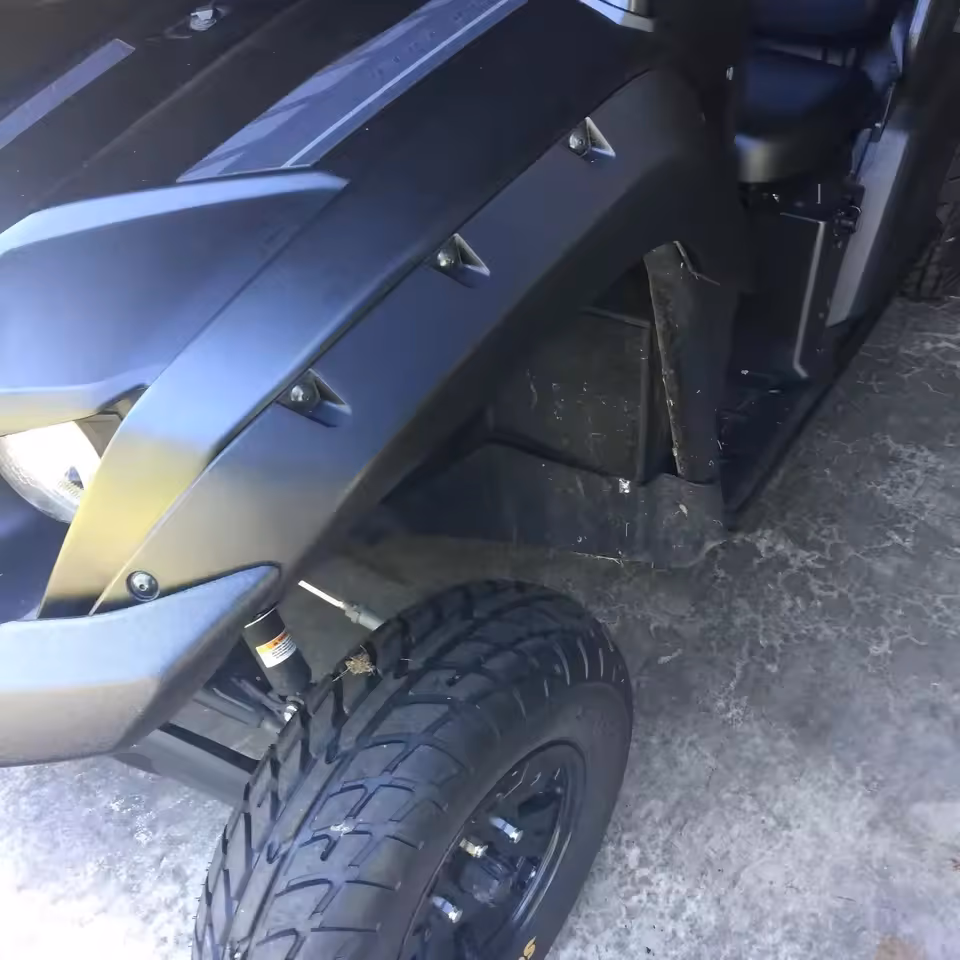 Close-up of car interior after product application