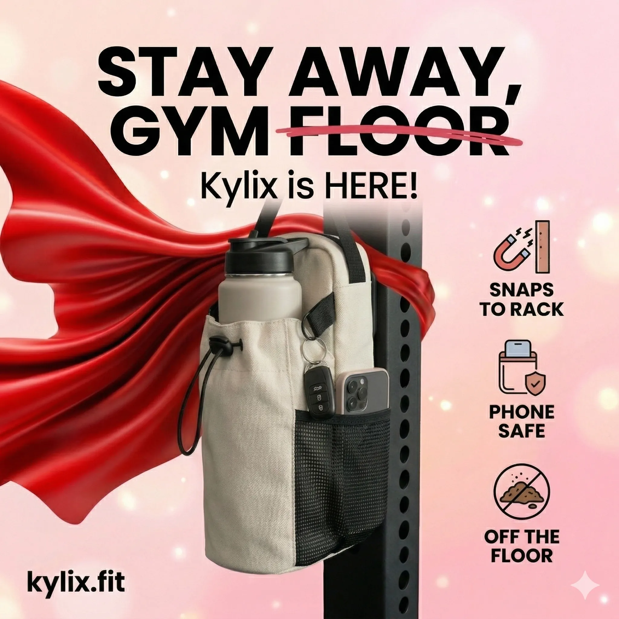 Woman using the product at the gym