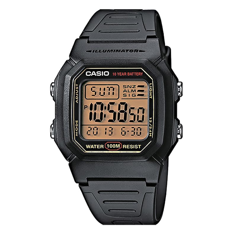 ساعة كاسيو معروضة أثناء ممارسة الأنشطة المائية
