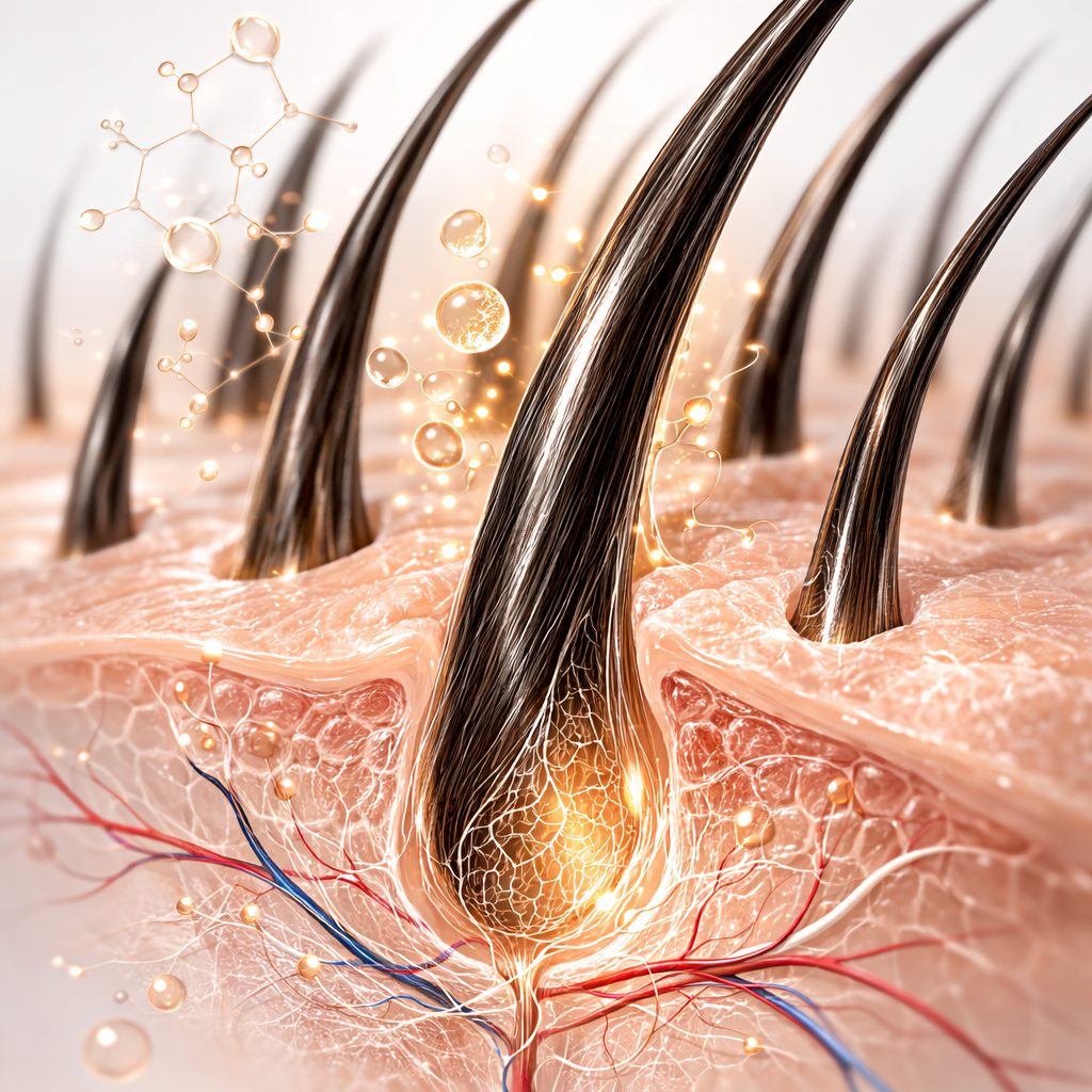 فيتامينات ومعادن مغذية للشعر