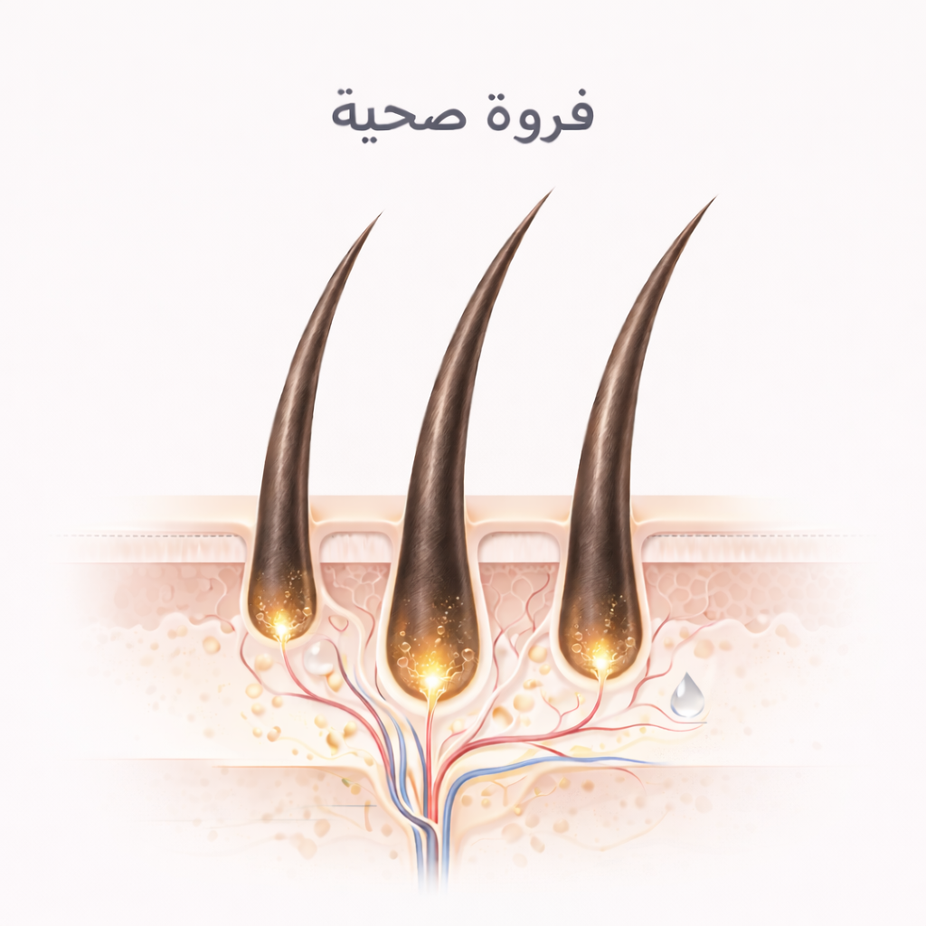 فروة رأس صحية ونظيفة