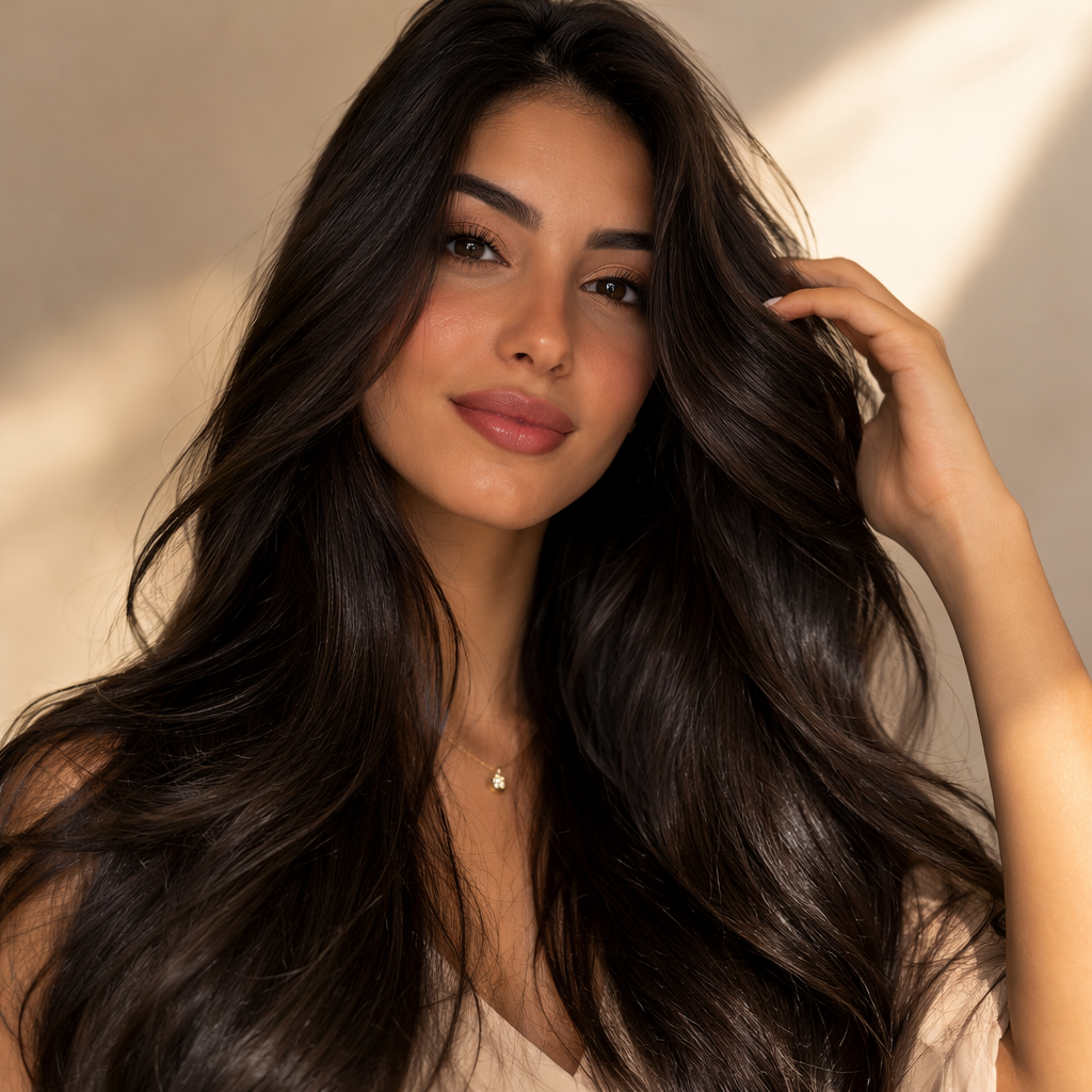 شعر ناعم ولامع وحريري