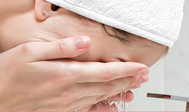 Préparation de la peau avant utilisation de l'appareil.