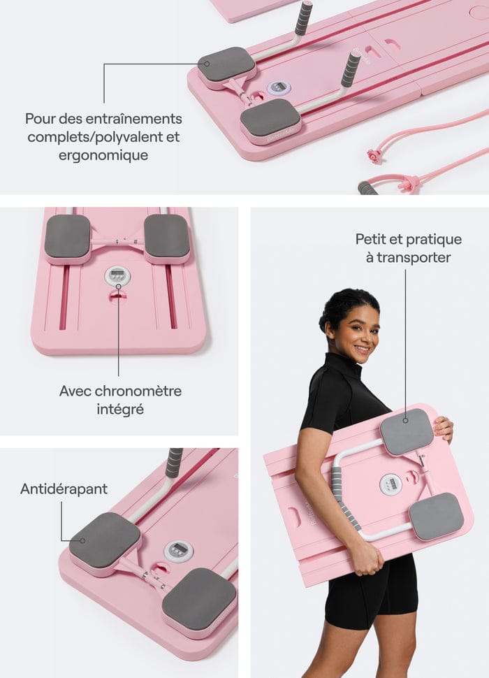 Image d'une personne étirant son corps sur le Mini Reformer.