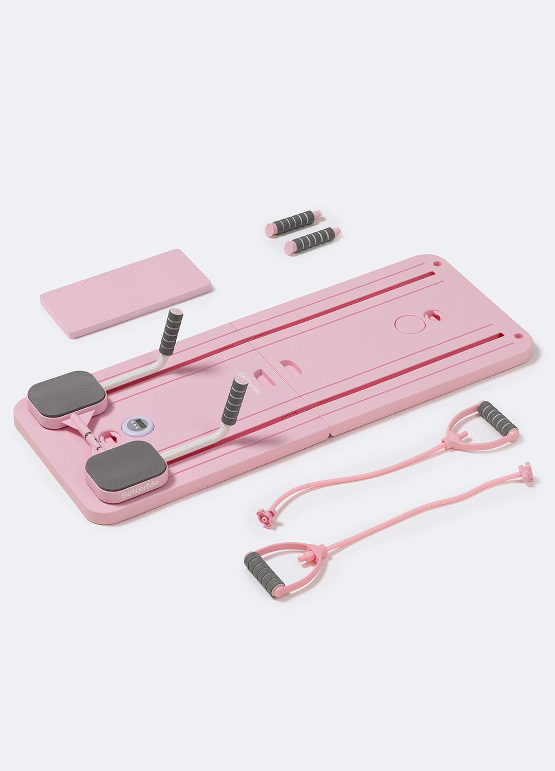 Mini Reformer de Pilates compact pour entraînement à domicile.