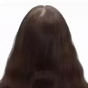 شعر أسود لامع بعد استخدام شامبو صبغة الشعر بالكافيار