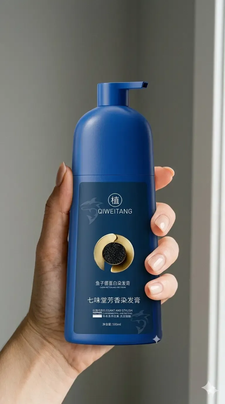 صورة شامبو صبغة الشعر بالكافيار وبروتين