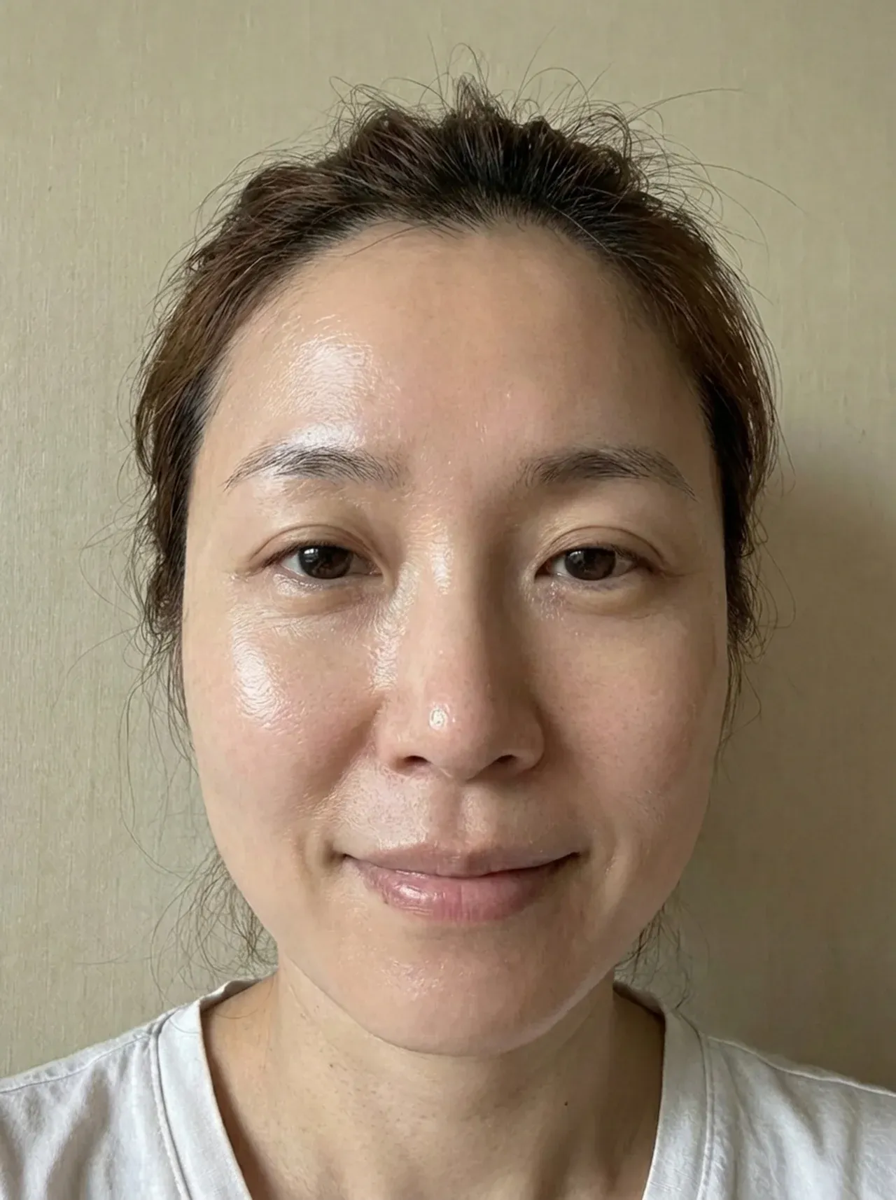 Smooth, glowing skin after applying Talovia Tallow Honey Balm