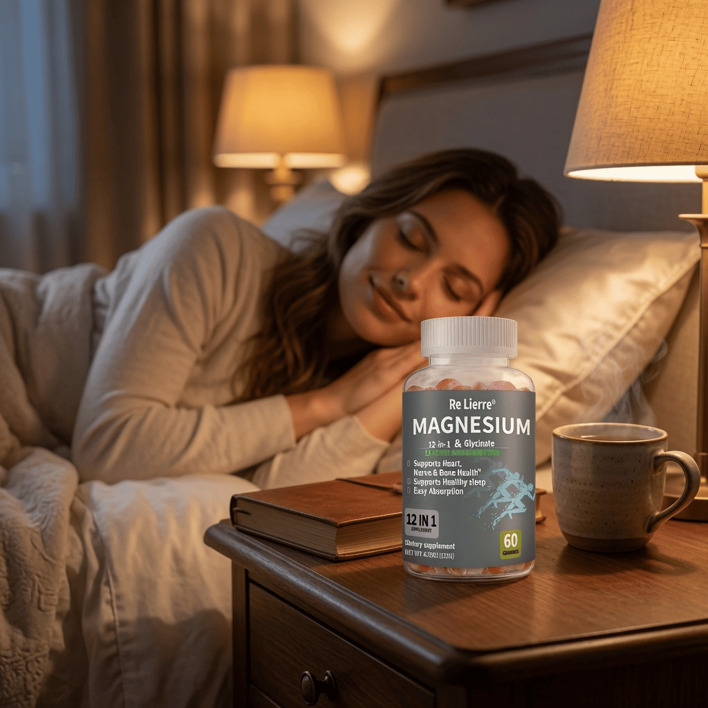 Magnesium Gummies 12-in-1 with Glycinate | 60 Gummies | Veluren