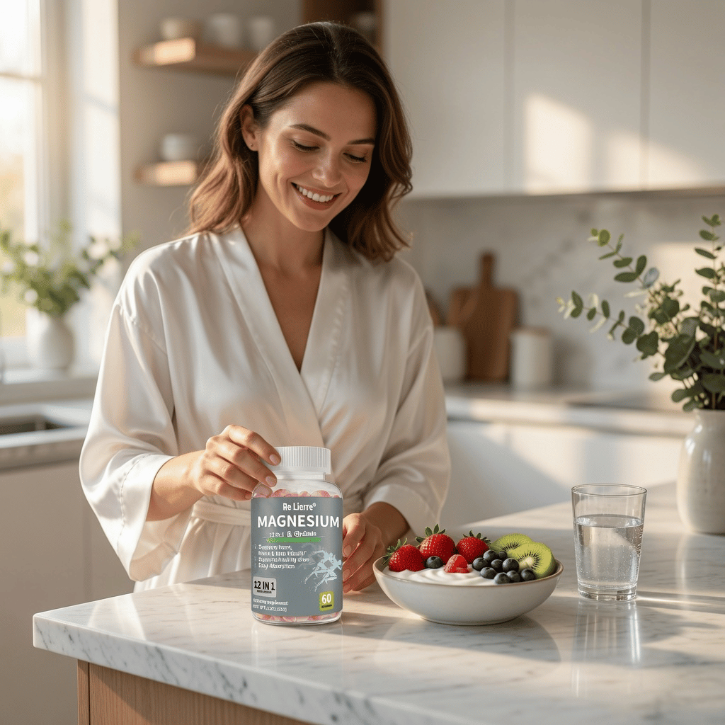Magnesium Gummies 12-in-1 with Glycinate | 60 Gummies | Veluren