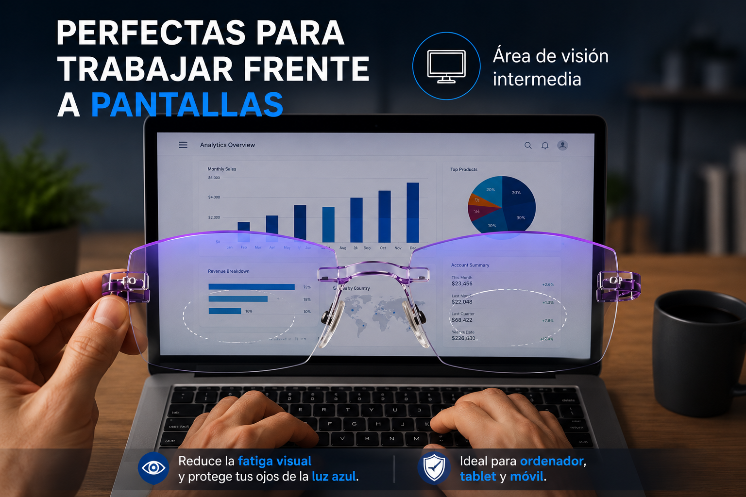 Imagen de beneficios de las gafas VisionPro