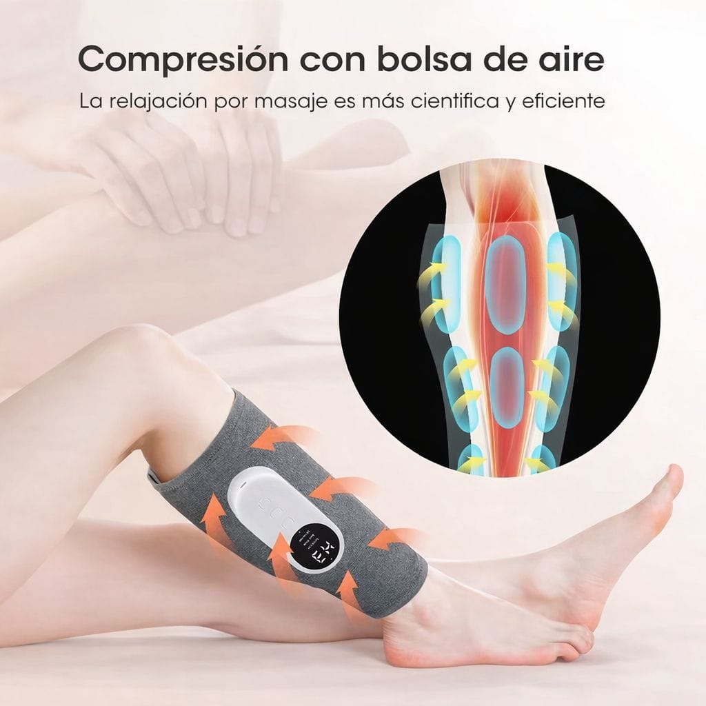 Masajeador de pantorrilla para circulación y alivio del dolor