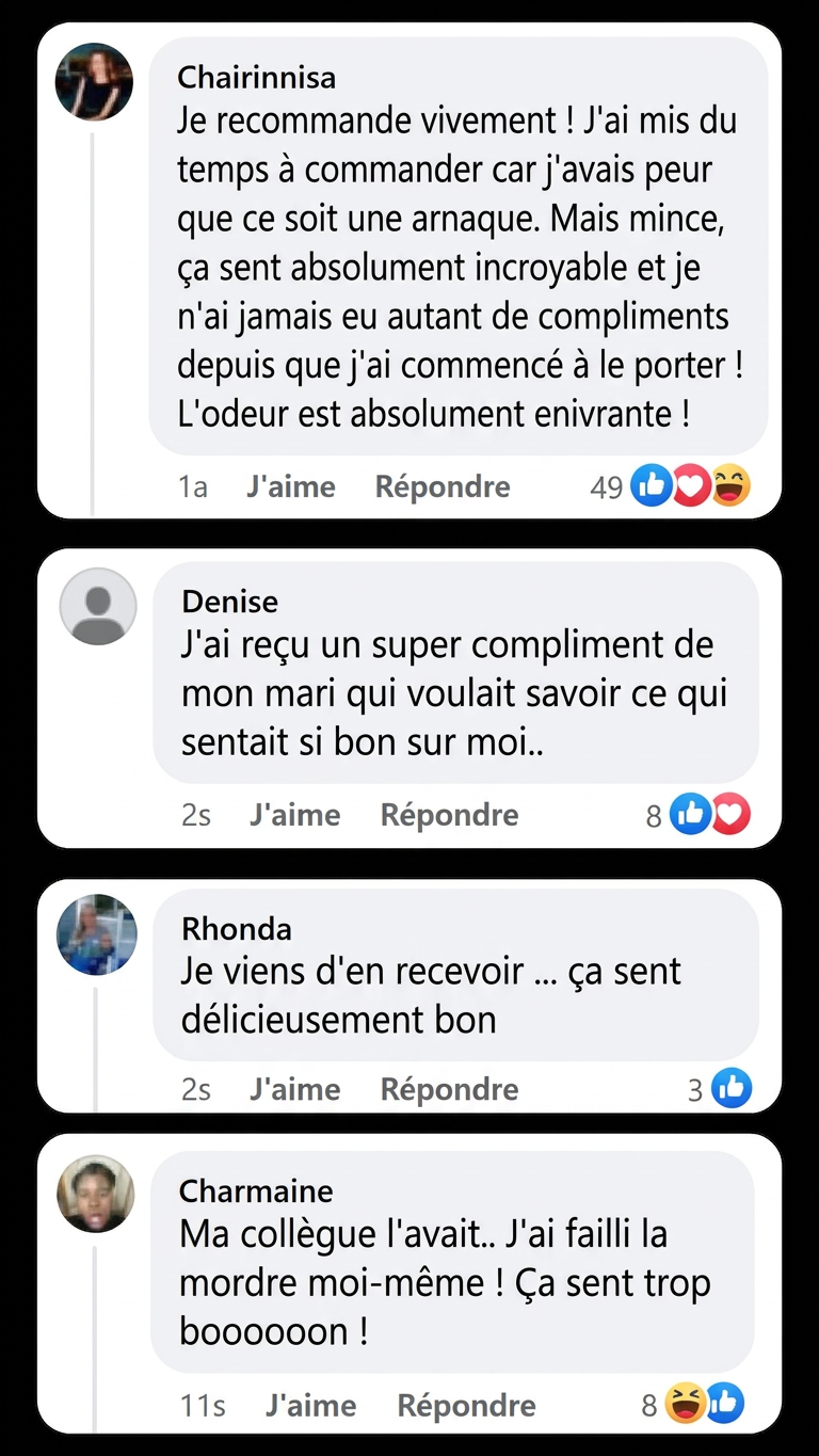 Couple partageant un moment intime, le parfum créant une atmosphère romantique.