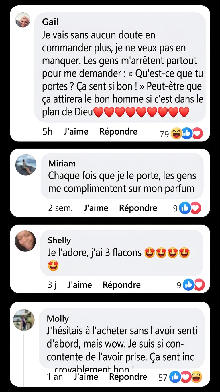 Un homme souriant, le parfum sublimant sa confiance.