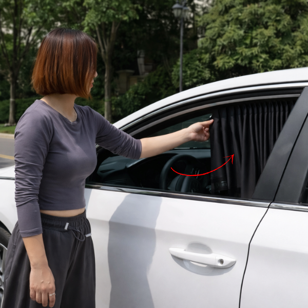 Instalación rápida de cortinas magnéticas para coche