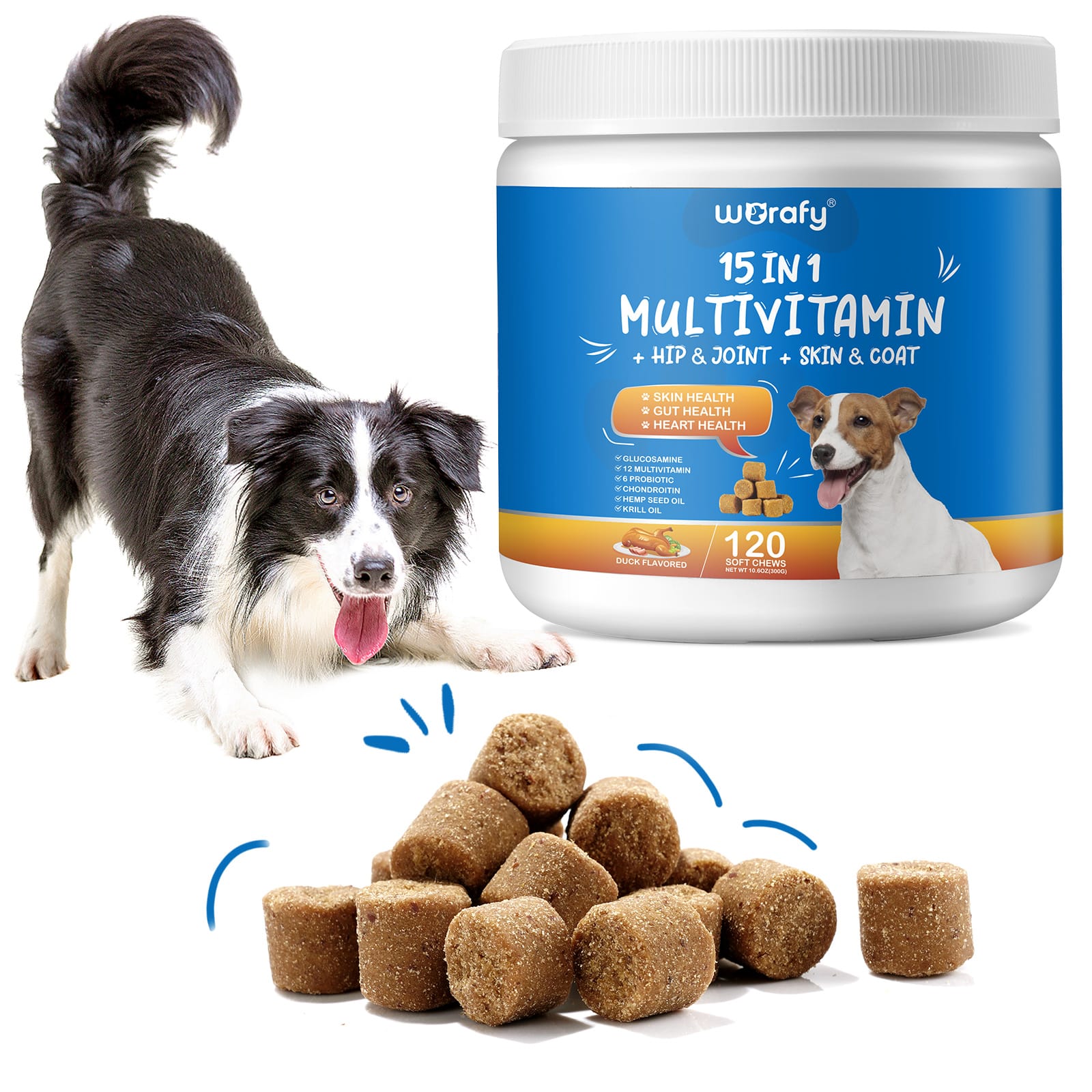15-in-1 Multivitamin for Dogs in duck flavor