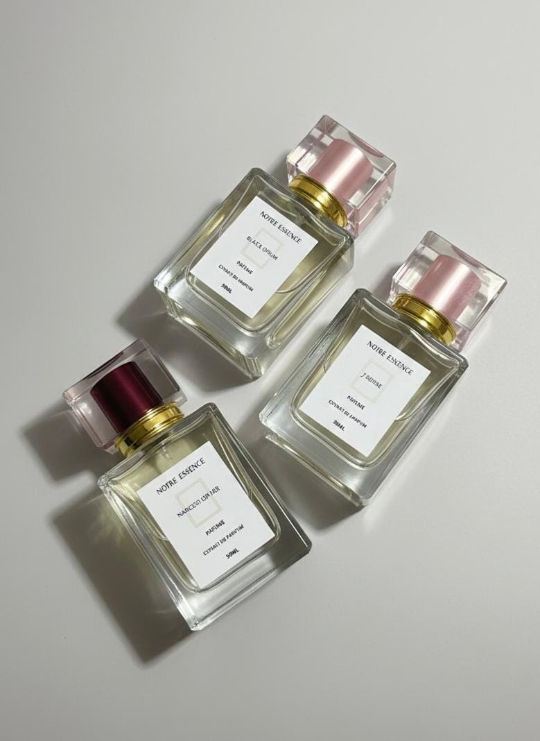 زجاجة عطر نسائي أنيقة