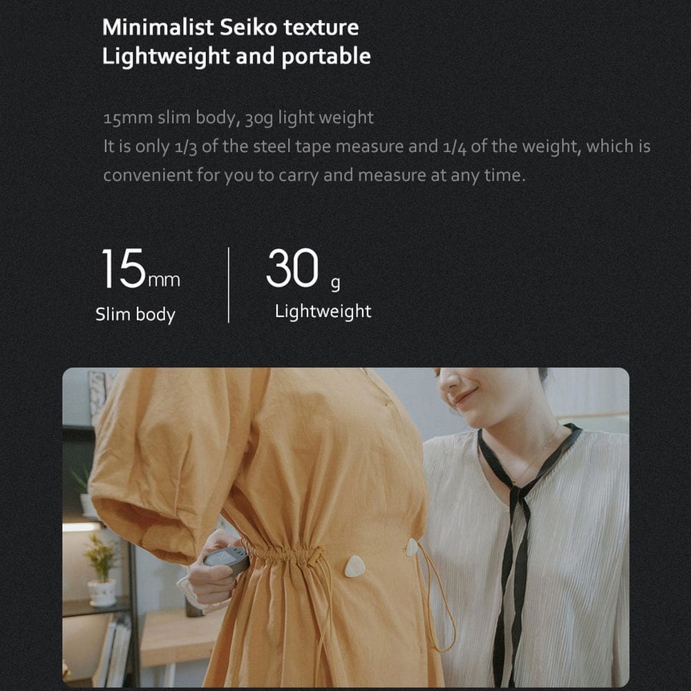 Electronic ruler with three control buttons