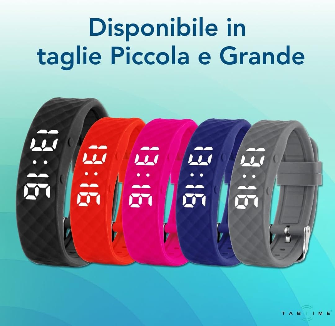 Bracciale con Allarme a Vibrazione – Sveglia Silenziosa da Polso per Adulti e Bambini – fino a 10 Promemoria Personali o per Ass