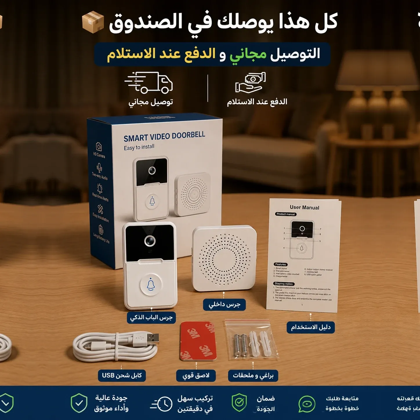 التحدث مع الزوار عبر تطبيق الهاتف الذكي