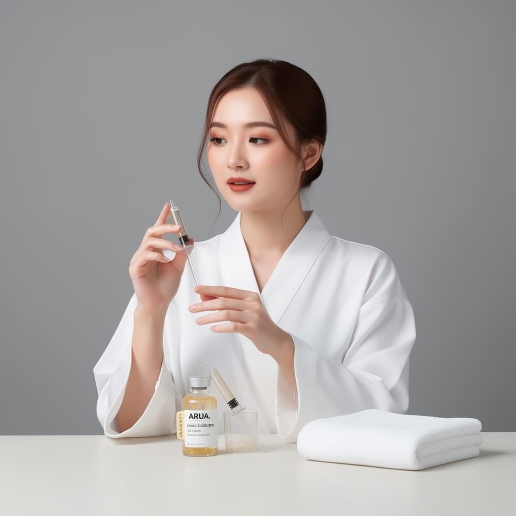 A woman with glowing, hydrated skin smiling