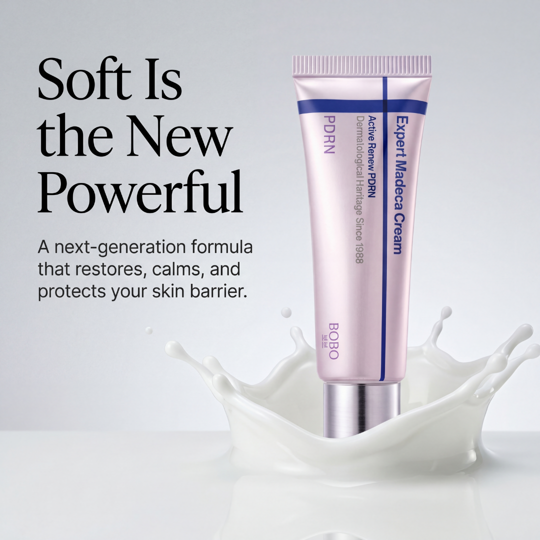 Patch of calm, unblemished skin