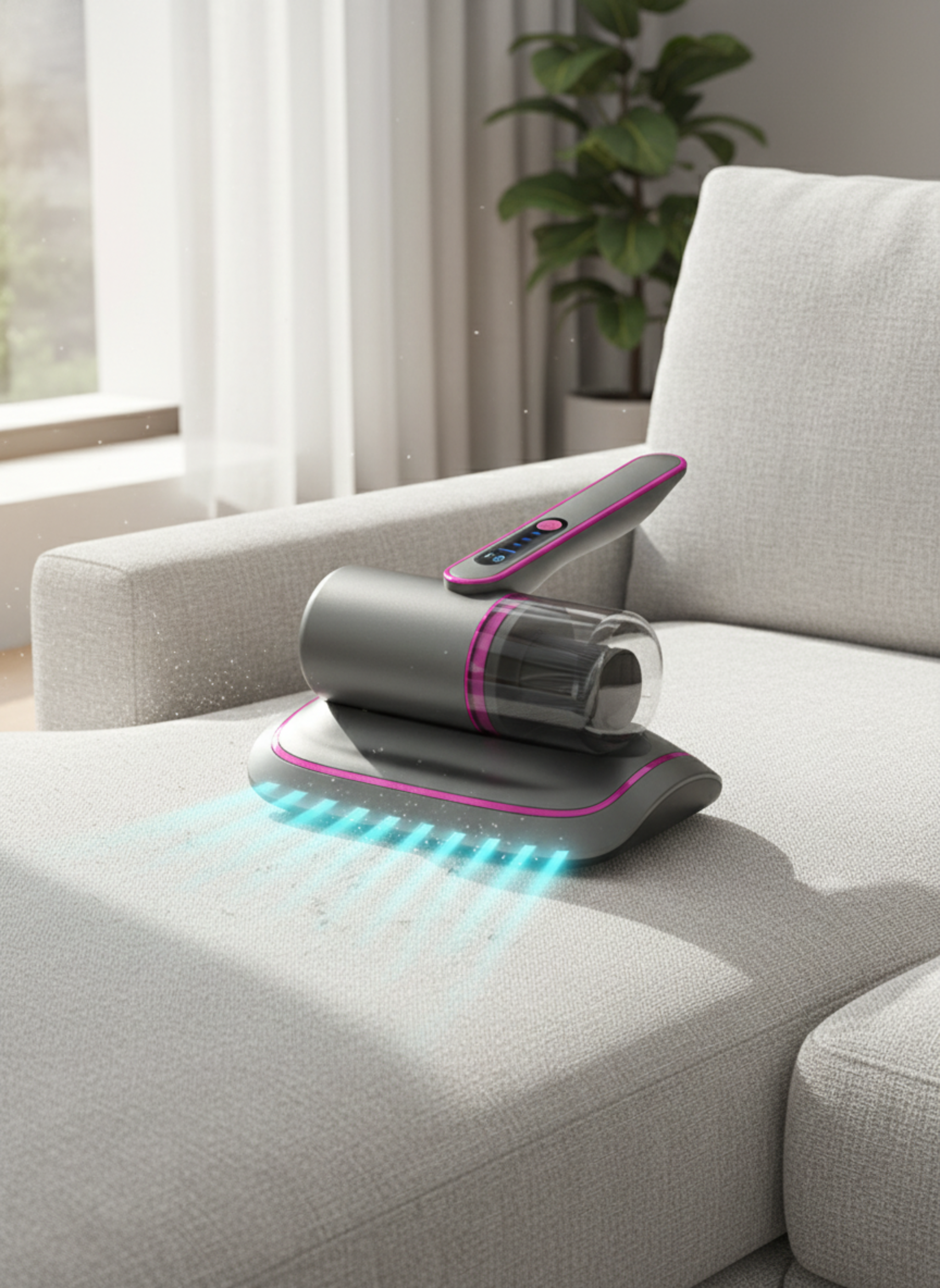 مكنسة كهربائية محمولة للعث