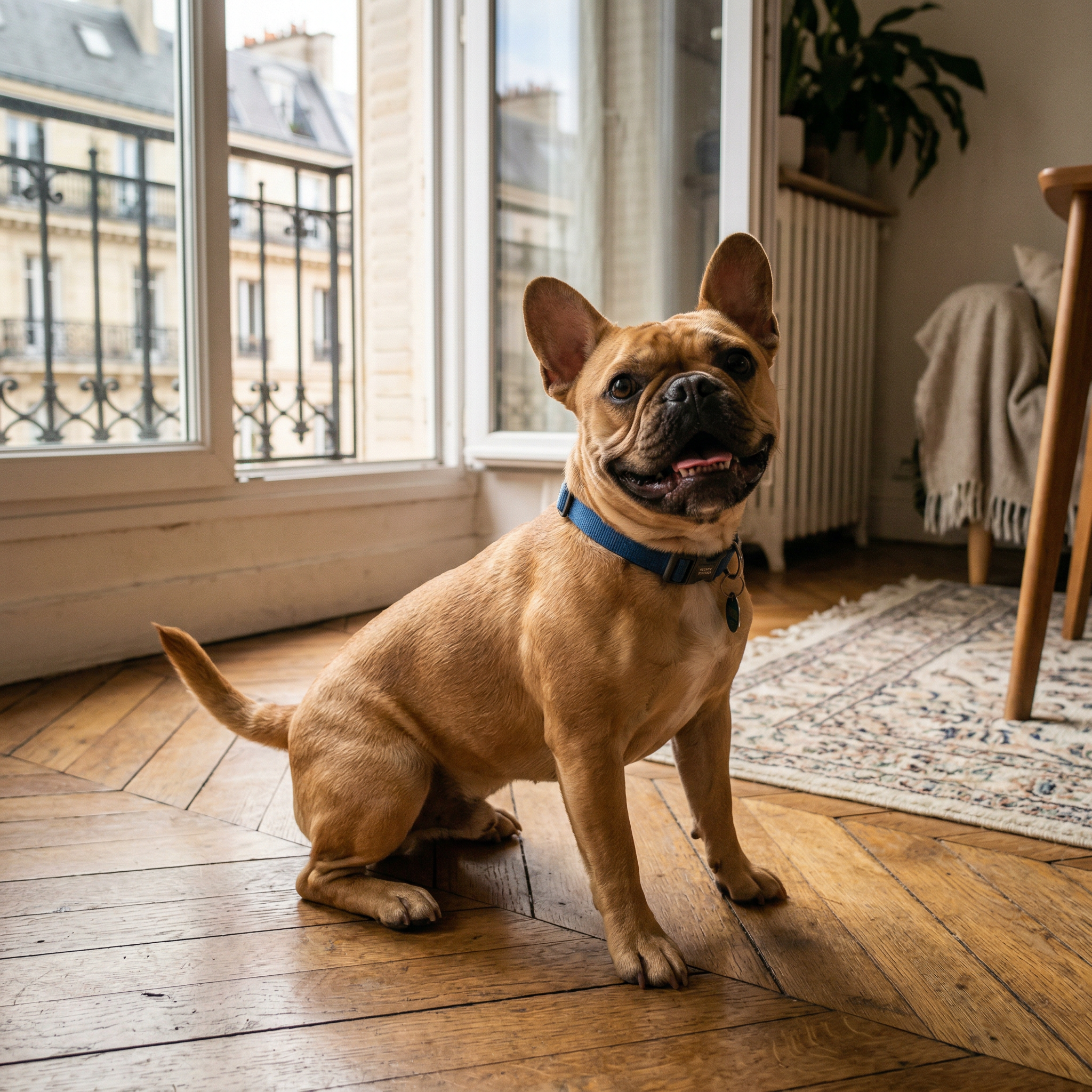 Chien heureux avec une friandise