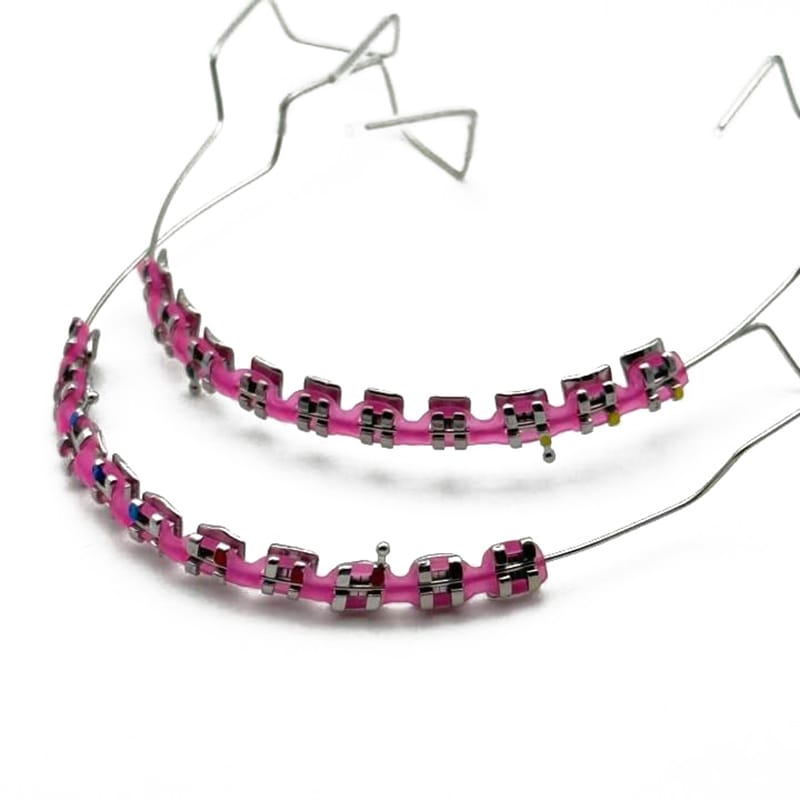 Detailed breakdown of customizable brace components and materials.