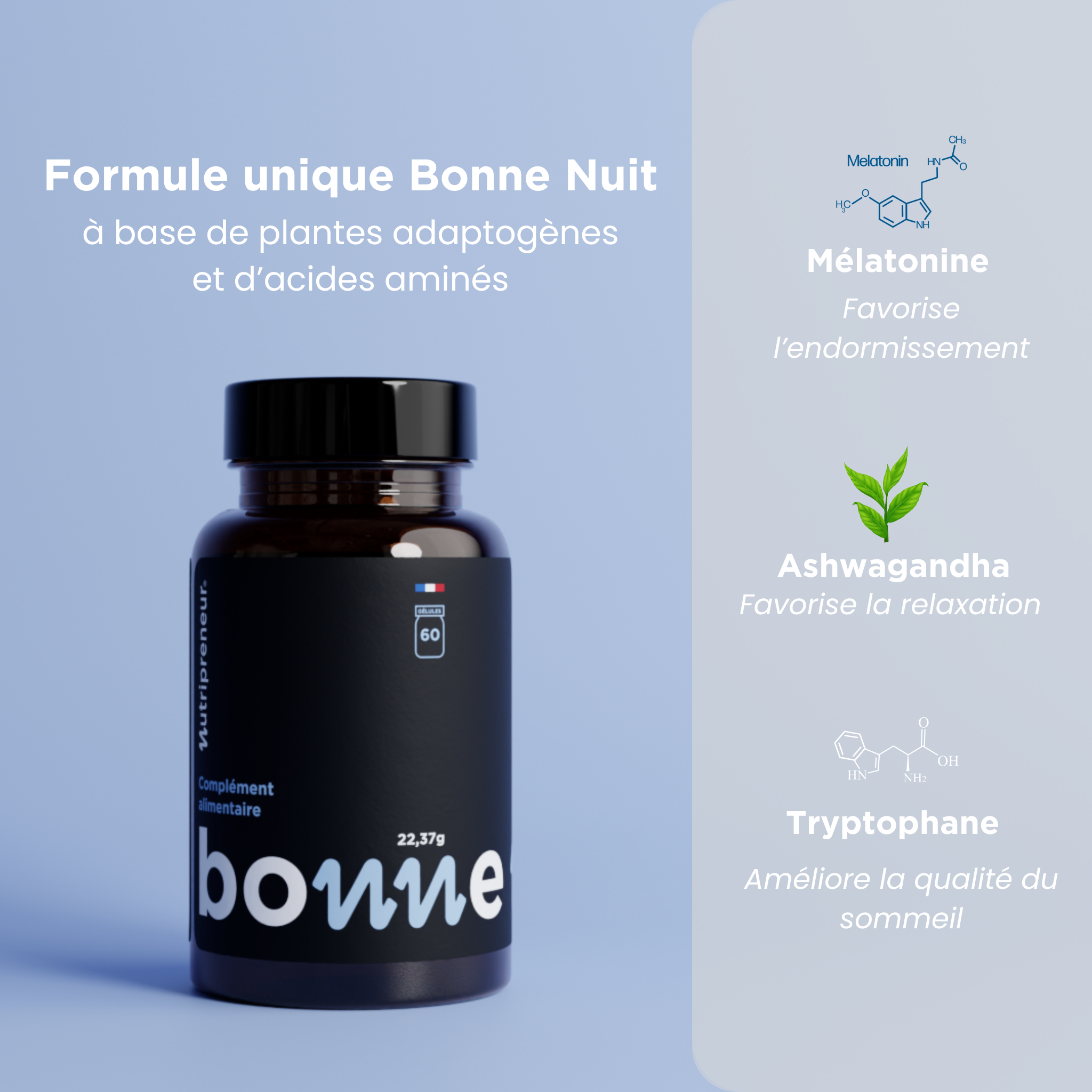 Une personne dormant paisiblement dans une chambre sereine et sombre