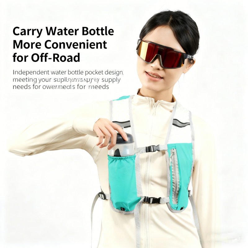 Hydration bladder integrated into vest design