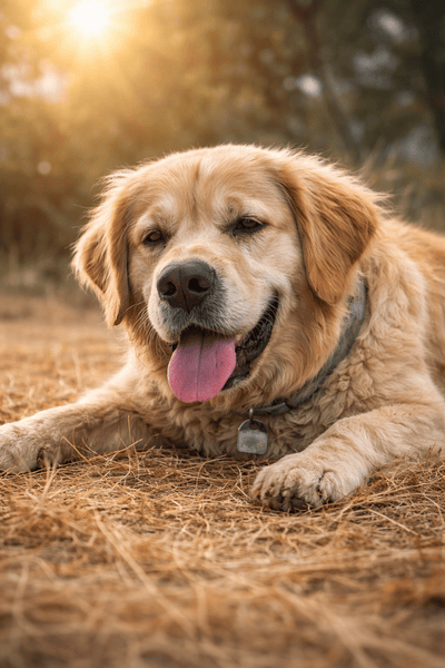 Dog looking lethargic before using the product