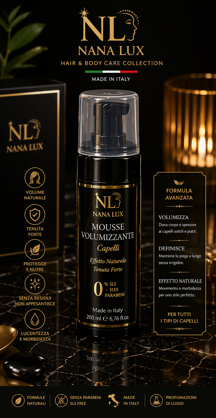 Immagine di capelli protetti dagli agenti esterni