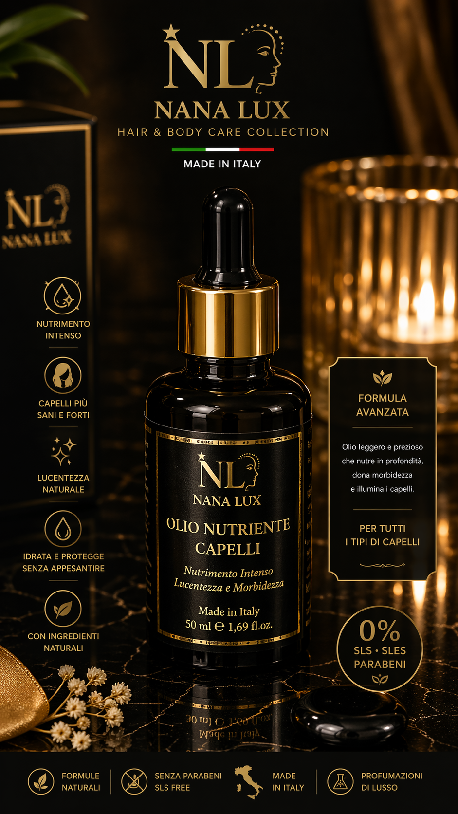 Immagine del Kit Completo Nana Lux per la cura dei capelli