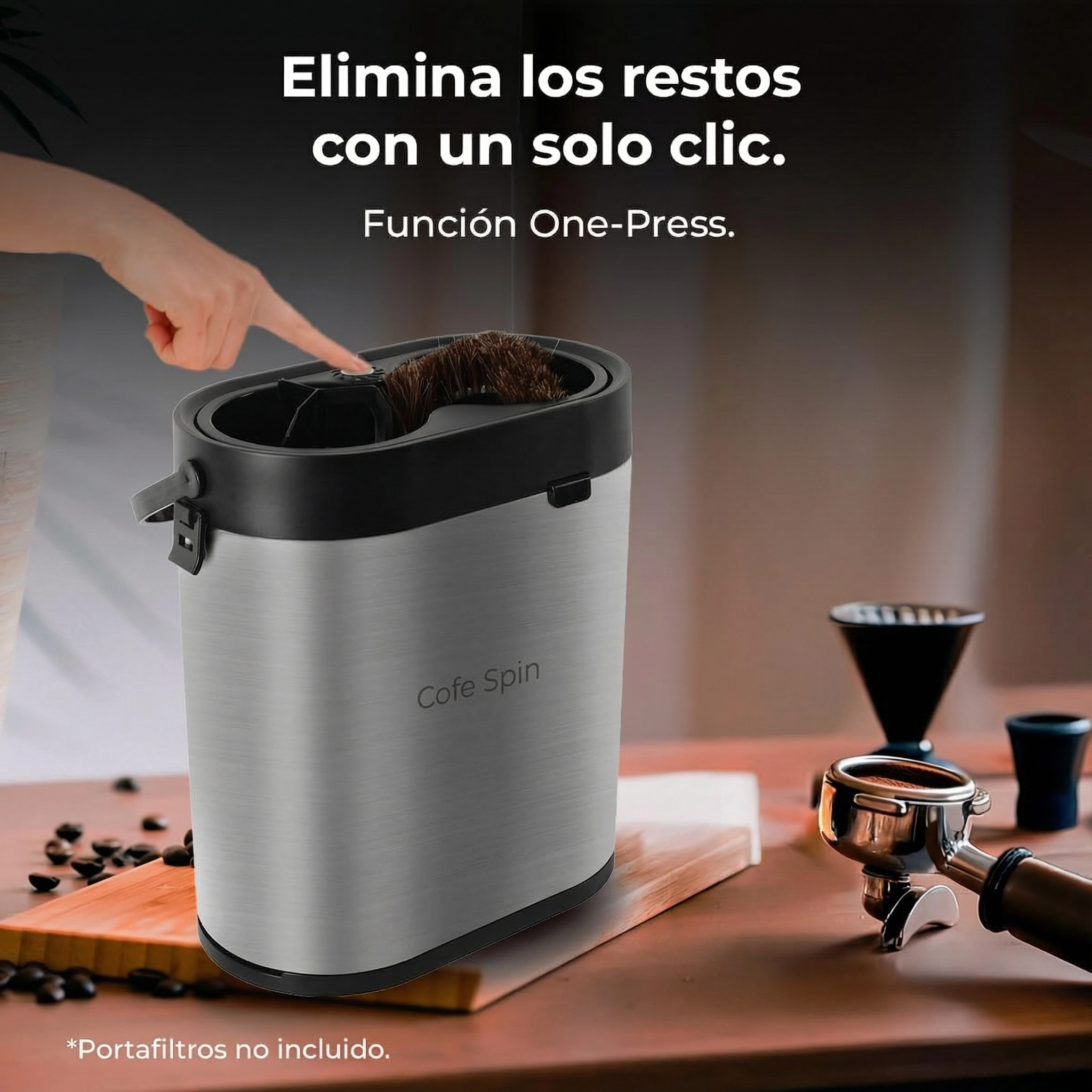 The coffee cleaner accessory elegantly displayed