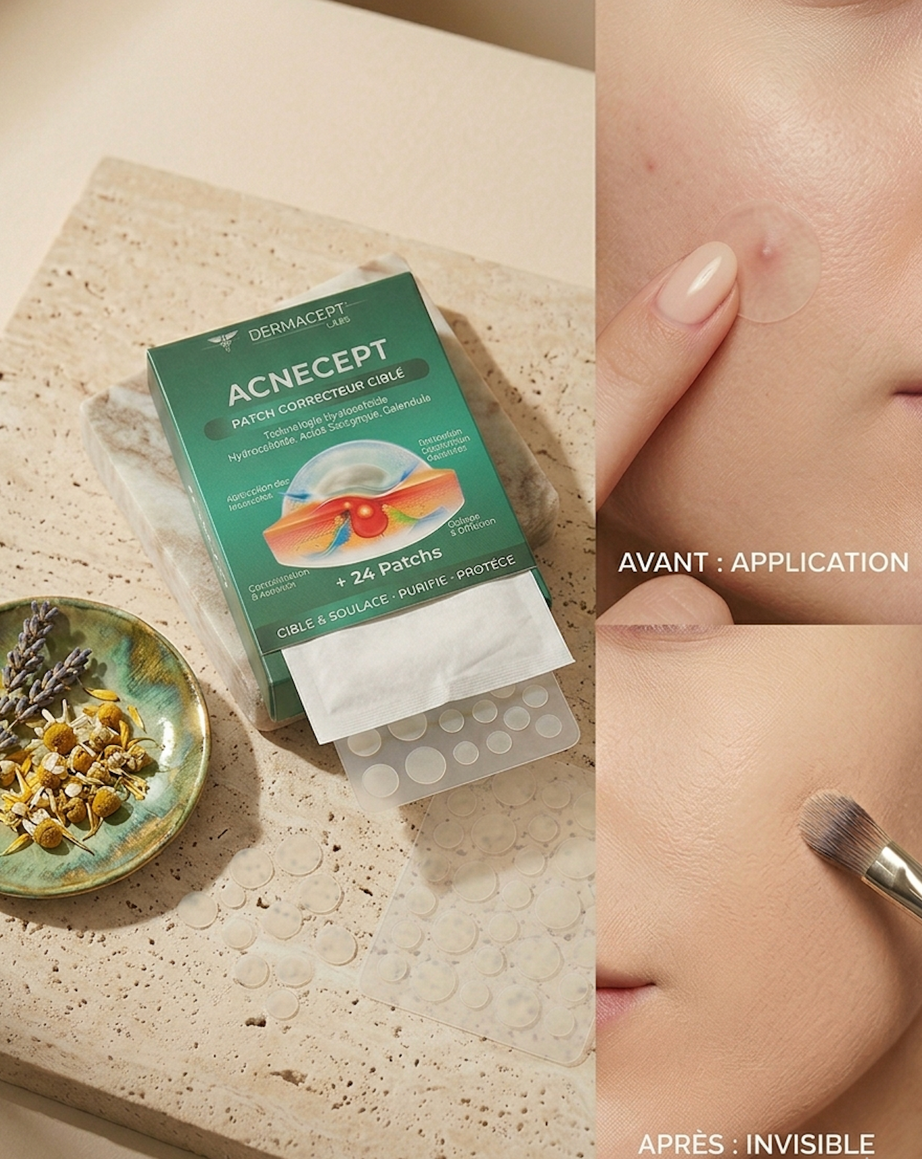 Patch Acnecept protégeant la peau