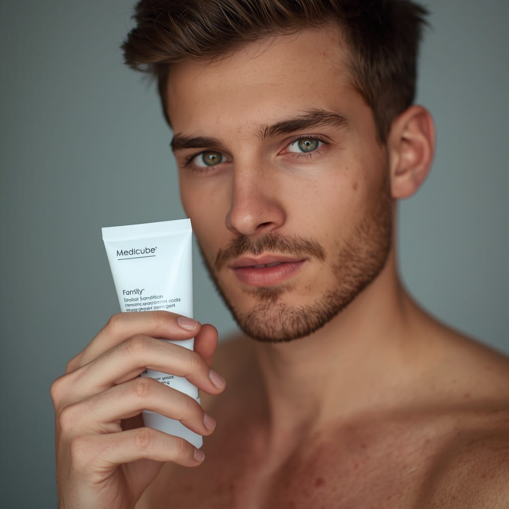 Close-up of refreshed face