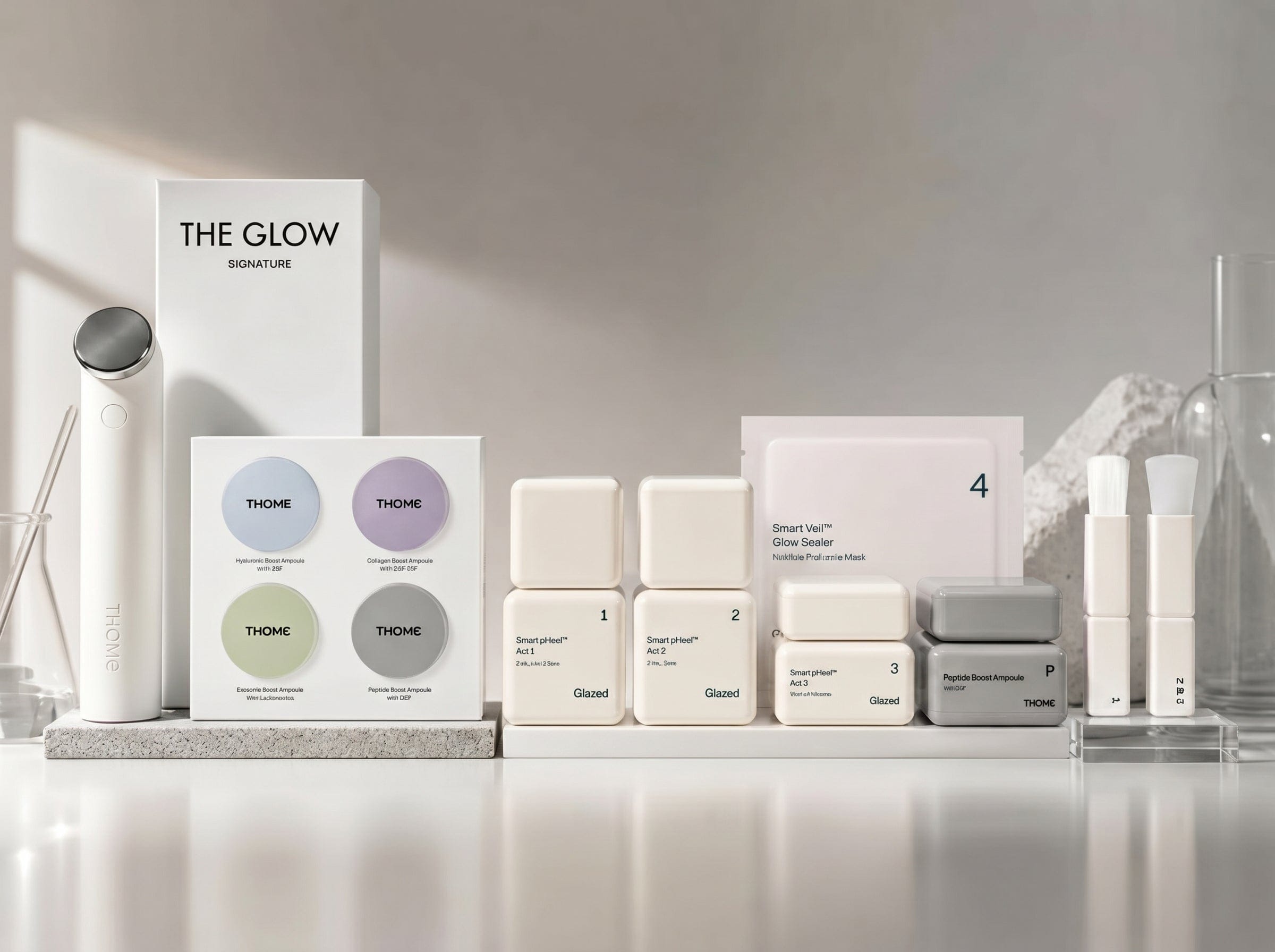 Glowbora skincare product with Korean packaging