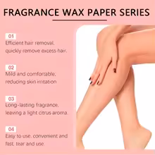 Premium wax strips for effective and gentle hair removal at home