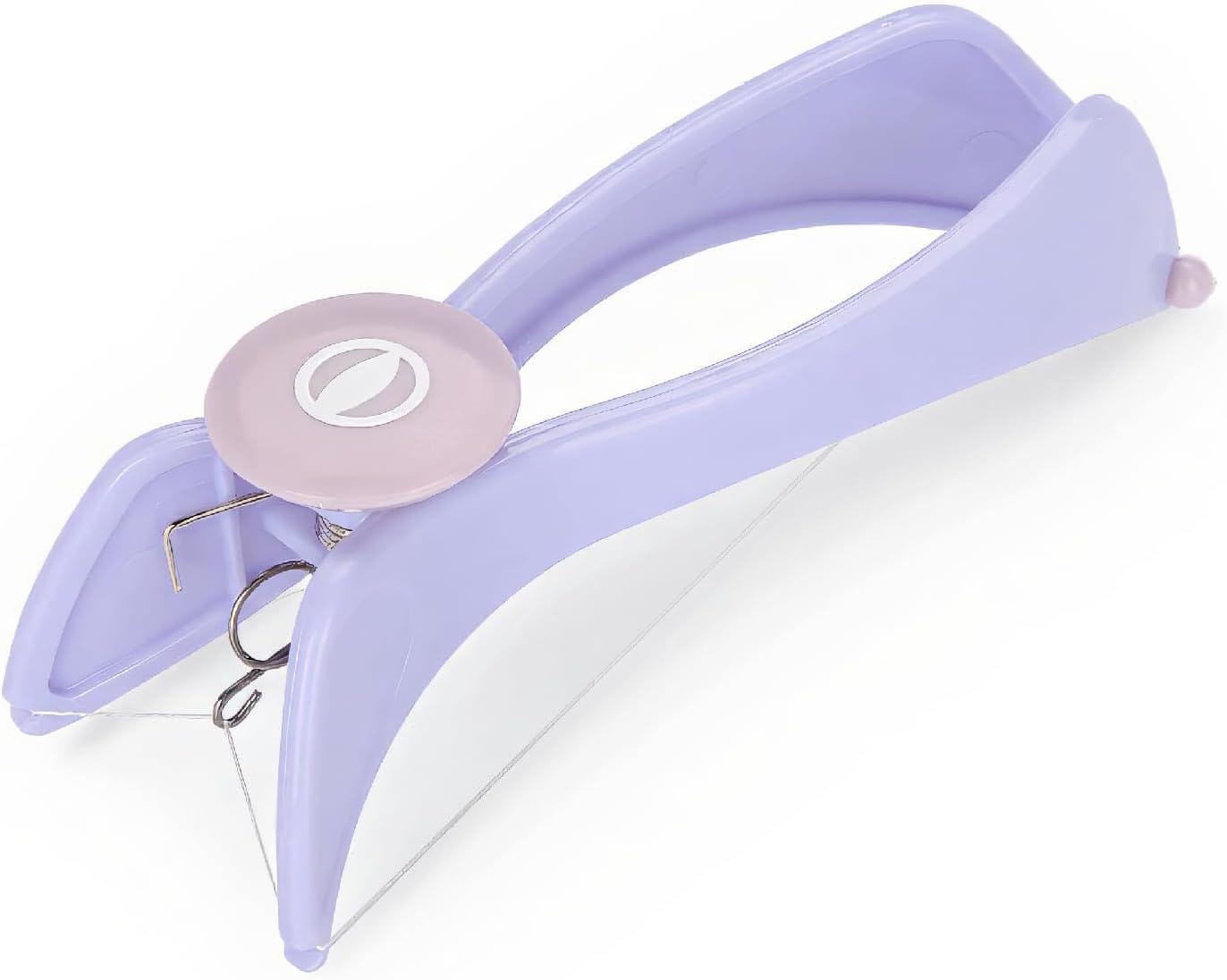 Woman using facial hair epilator for smooth skin
