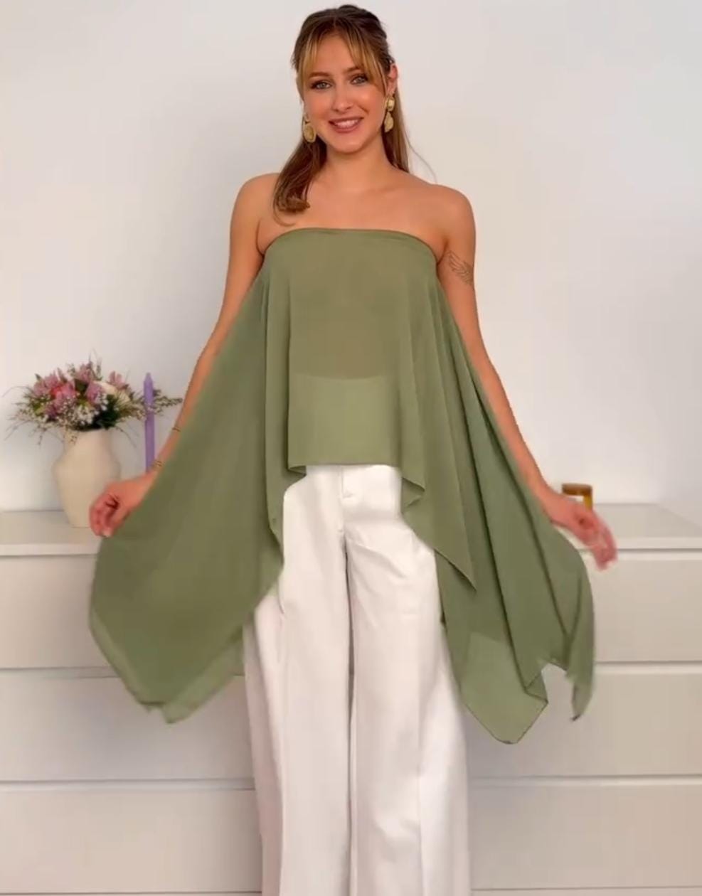 Style épaule dénudée
