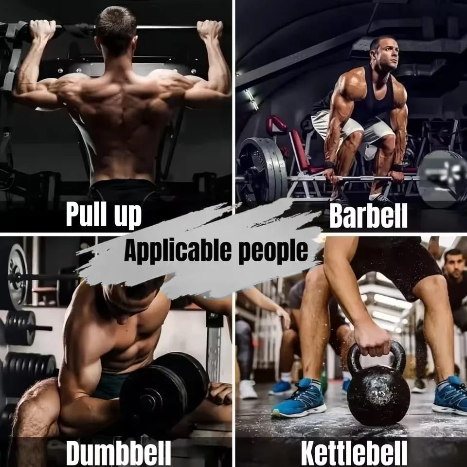 Versatile application of the grip enhancer with various gym equipment